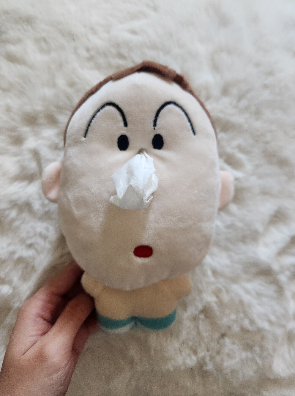 Crayon Shin chan anime bo chan tissue pouch plushy keychain